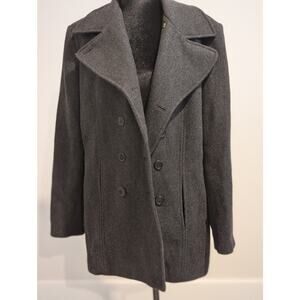 Vintage 100% Wool Classic Charles Klein Pea Coat  Women's 14